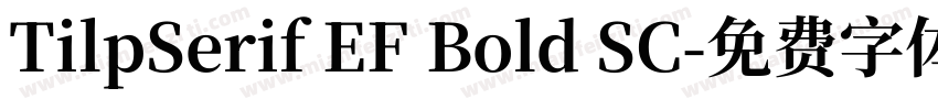 TilpSerif EF Bold SC字体转换